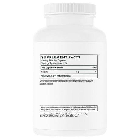 Thorne Research Glycine 500 mg - 250 Capsules