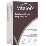 Vitaler's Calcium Citrate 1200 mg + Vitamin D3 2000 IU - 60 Capsules