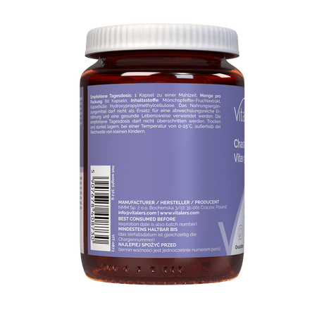Vitaler's Chasteberry Vitex 500 mg - 60 Capsules