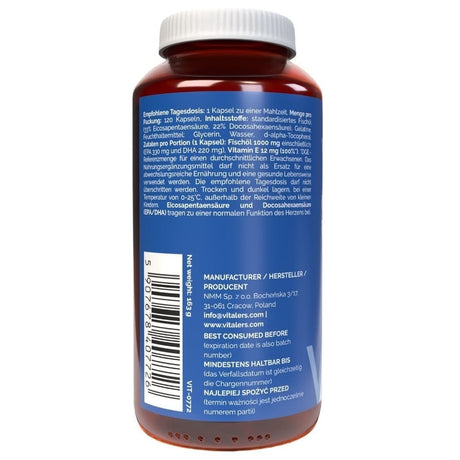 Vitaler's Omega-3 FORTE 1000 mg - 120 Capsules