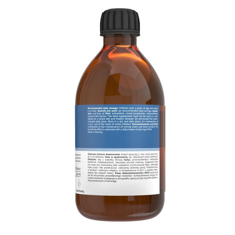 Vitaler's Omega-3 Norwegian Cod Liver Oil 1250 mg, Mint - 250 ml