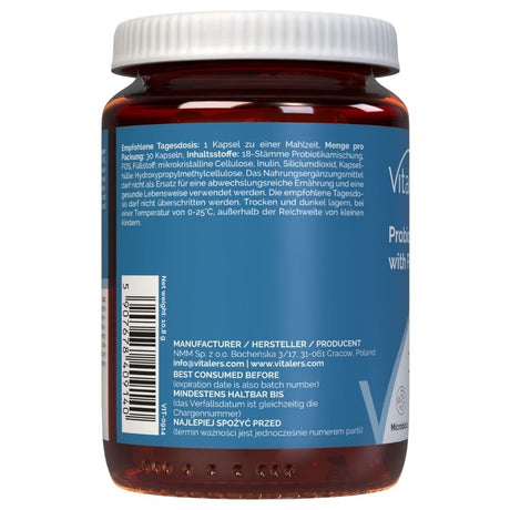 Vitaler's Probiotic 18 Strains with FOS - 30 Capsules