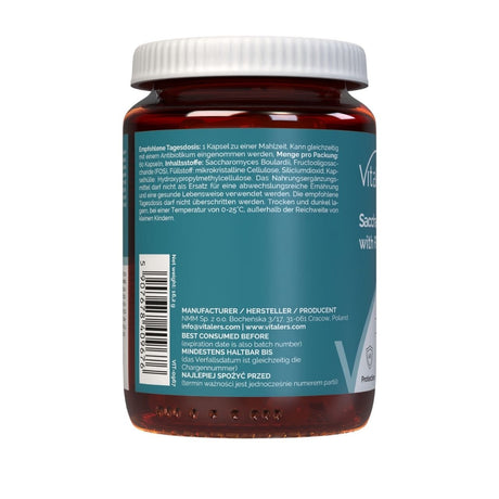 Vitaler's Saccharomyces Boulardii with FOS  - 60 Capsules