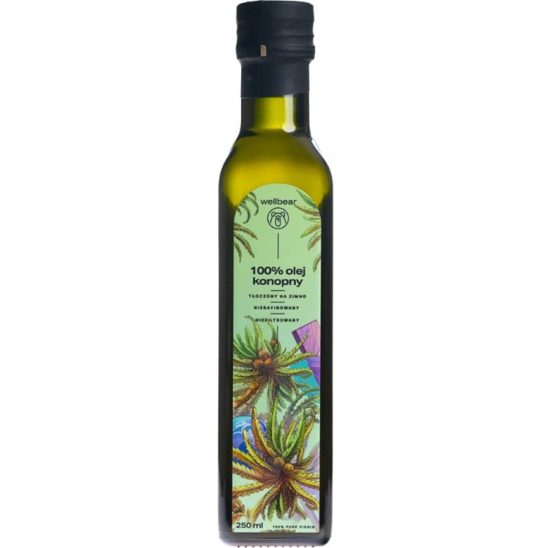 Wellbear Hemp Oil Cold Pressed - 250 ml