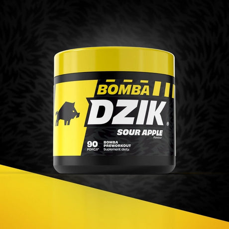 WK DZIK Bomba Pre-Workout Powder Sour Apple - 300 g
