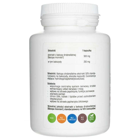 Aliness Bacopa Monnieri 500 mg - 100 Veg Capsules