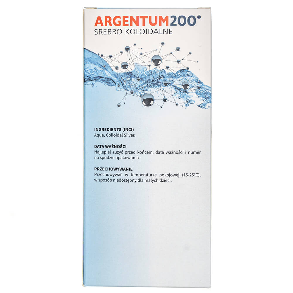 Aura Herbals Argentum 200 Colloidal Silver 50 ppm - 500 ml