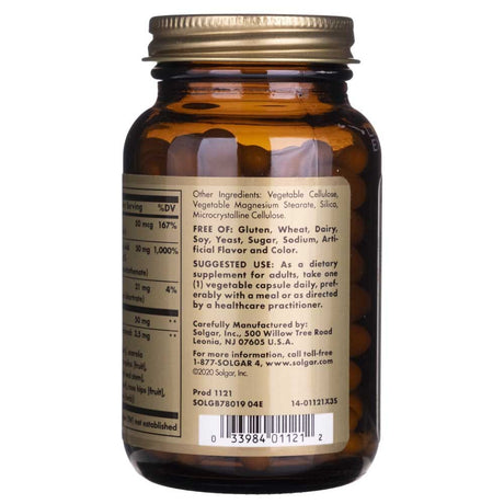 Solgar B-Complex “50” - 100 Veg Capsules