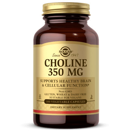 Solgar Choline 350 mg - 100 Veg Capsules