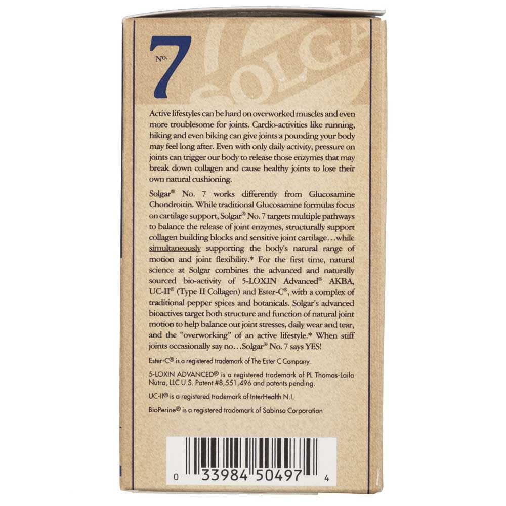 Solgar NO. 7, Joint Support - 30 Veg Capsules