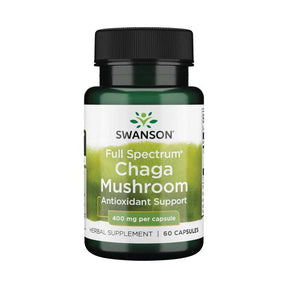 Swanson Full Spectrum Chaga Mushroom 400 mg - 60 Capsules
