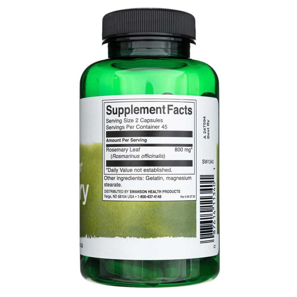 Swanson Full Spectrum Rosemary 400 mg - 90 Capsules