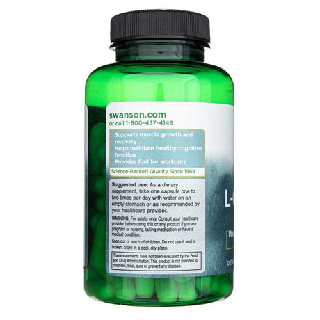 Swanson L-Glutamine 500 mg - 100 Capsules